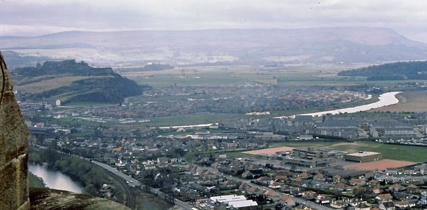Premium residential scaffolding tower by RCR Scaffolding Solutions on a traditional sandstone villa in Causewayhead, Stirling (FK9), providing safe access for chimney restoration near the Wallace Monument with 40 years of local expertise.